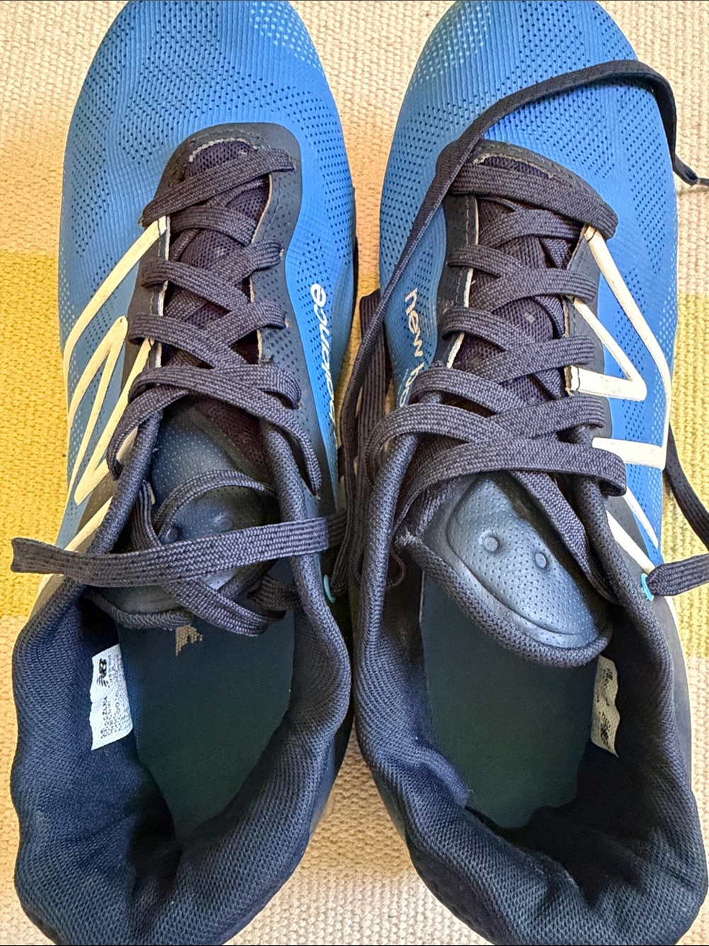 New Balance Men's FreezeLX V4 Low Lacrosse Cleats, Sky Blue/Polar Blue - Picture 5 of 5